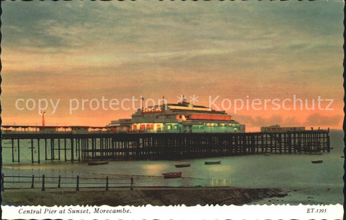 Morecambe Lancashire Central Pier Sunset