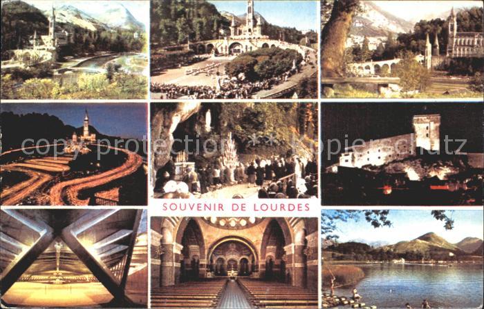 Lourdes Hautes Pyrenees Schloss Kirche Inneres