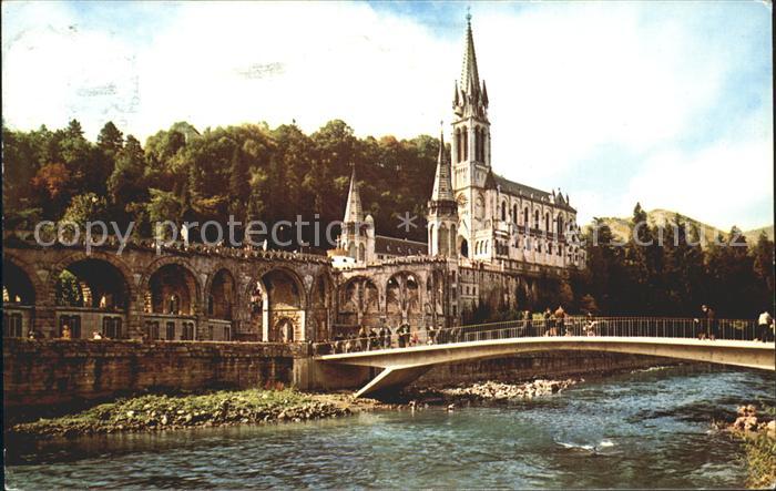 Lourdes Hautes Pyrenees Basilique Gave