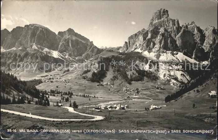 Val Badia Corvara Colfosco Sass Ciampatsch