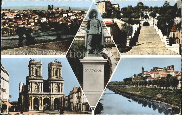 Auch Gers Escalier Monument Basilique Bords Gers