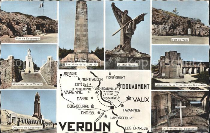 Verdun Meuse Fort de Douaumont Fort Vaux Mort-Homme