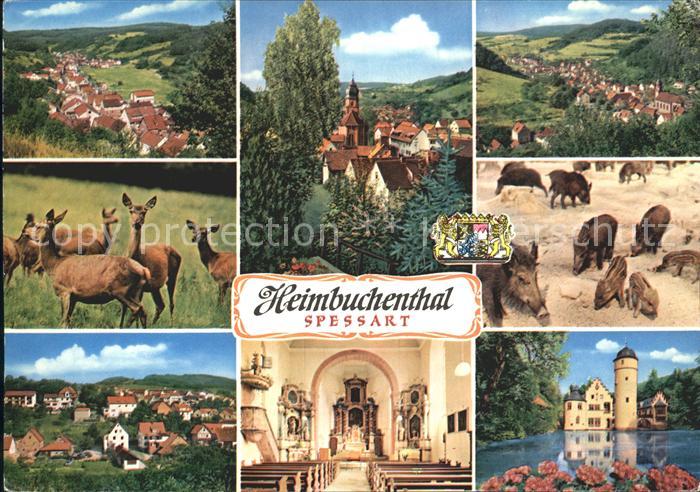 Heimbuchenthal Kirche Inneres Wasserschloss Reh Wildschwein