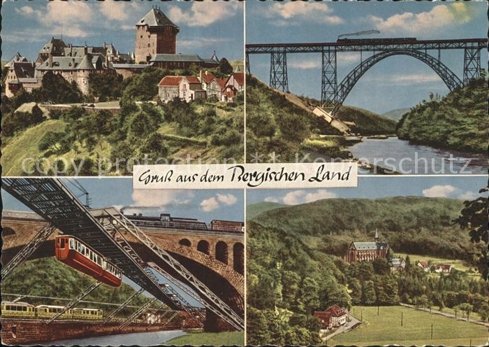 WUPPERTAL NRW Schwebebahn Schloss Burg Muengstener Bruecke Dom