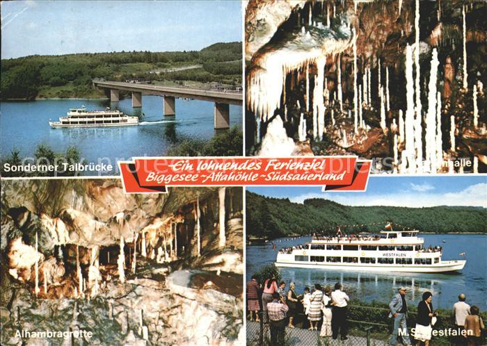 Attendorn Sonderner Talbruecke M.S. Westfalen Alhambragrotte