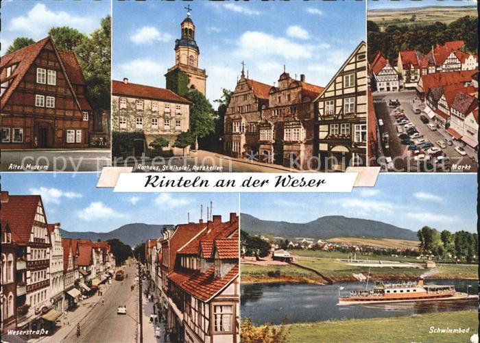 Rinteln Weser Niedersachsen Rathaus St. Nikolai Ratskeller Markt