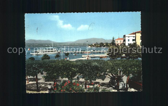 Sirmione Lago di Garda Faehre Dampferanlegestelle