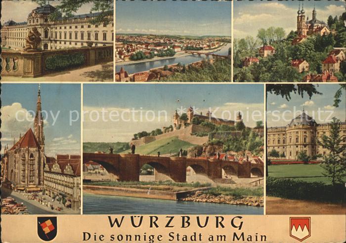 WueRZBURG Bayern Bruecke Schloss