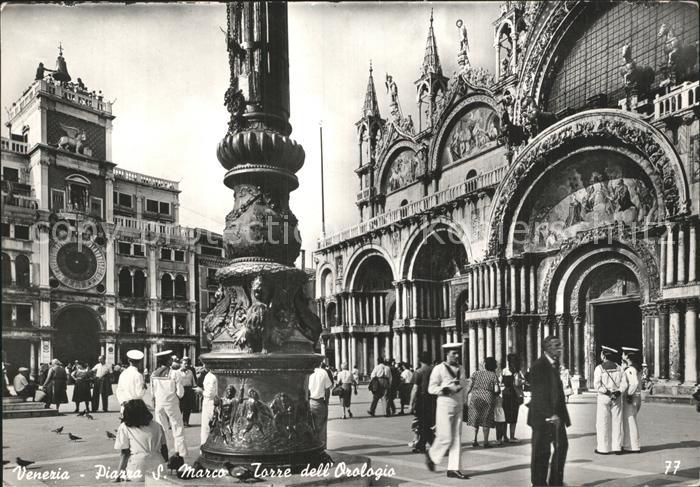 Venezia Venedig Piazza S. Marco Torre dell Orologia