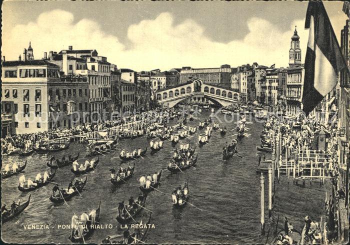 Venezia Venedig Ponte di Rialto Regata
