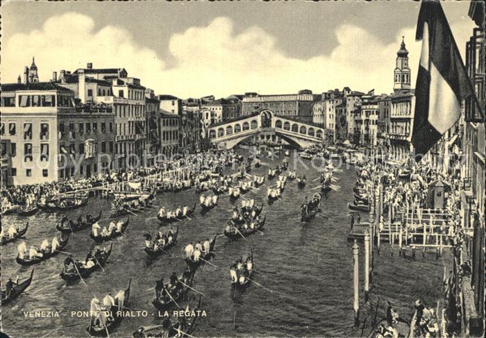 Venezia Venedig Ponte di Rialto Regata