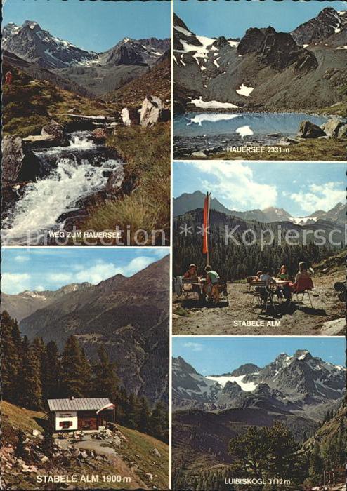 Laengenfeld Oetztal Stabele Alm Hauersee Luibiskogl