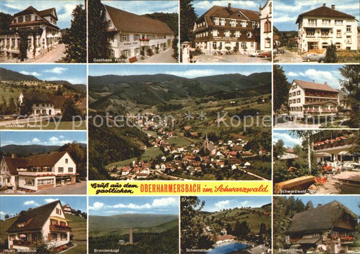 Oberharmersbach Cafe Hug Gasthaus Forelle Schwimmbad Brandenkopf
