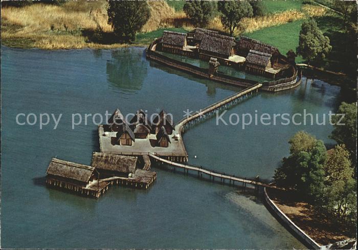 Unteruhldingen Freilichtmuseum deutscher Vorzeit Pfahldoerfer Stein-Bronzezeit