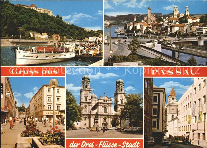 PAssAU Bayern Anlegestelle Faehre Kirche