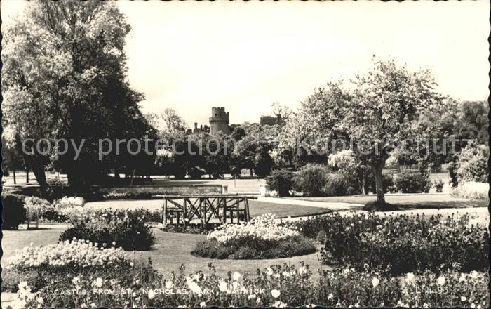 Warwick Castle Castle from St. Nicholas Park