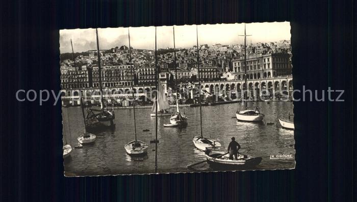 Alger Algerien Port und Viadukt