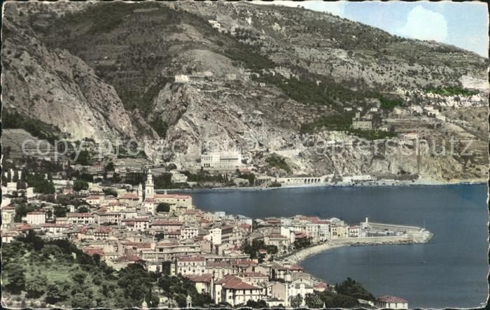 Menton Alpes Maritimes Fliegeraufnahme