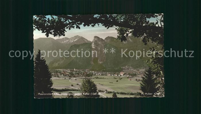 OBERAMMERGAU Bayern mit Kofel