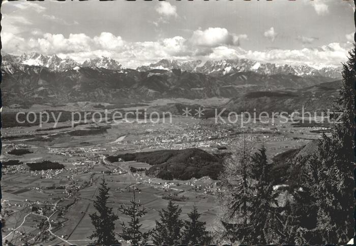 Villach Kaernten Blick von der Kanzelhoehe