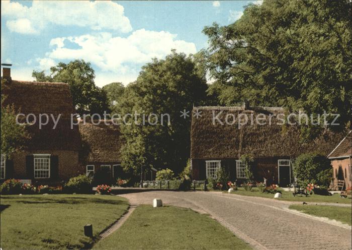 Schoonebeek alte Reetdachhaeuser