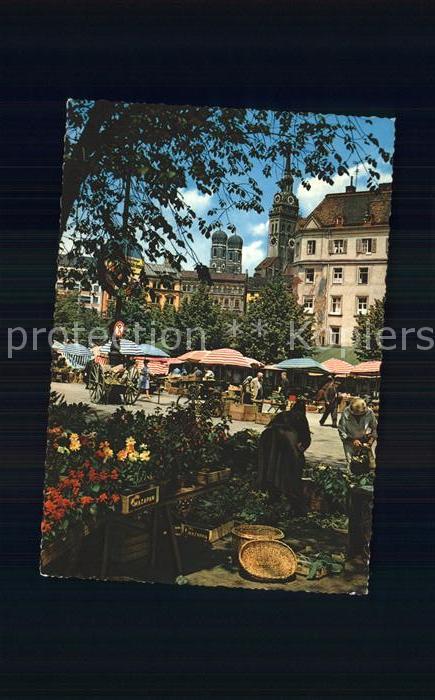 Muenchen Bayern Viktualienmarkt