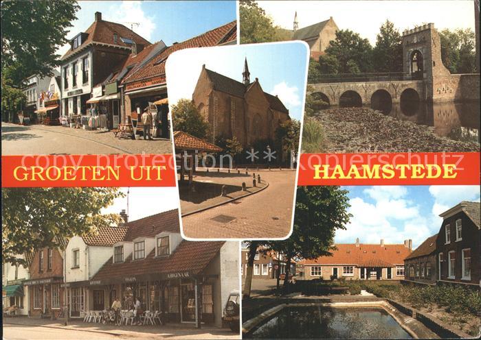 Haamstede mit Steinbruecke Kirche