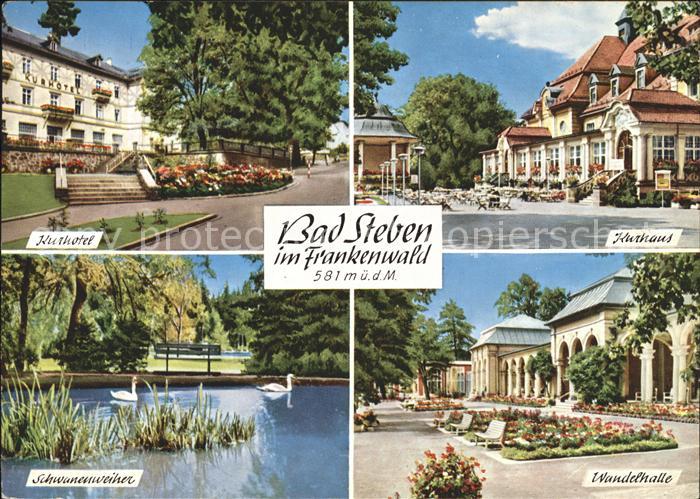 Bad Steben Kurhaus Kurhotel Schwanenweiher Wandelhalle