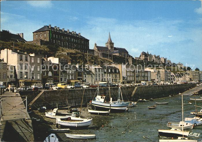 Granville Manche Port a marée basse