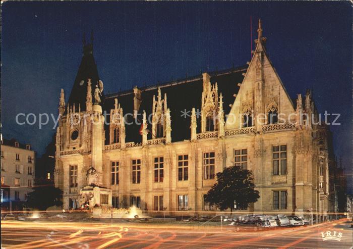 Rouen Gebäude bei Nacht