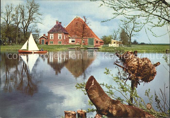 Friesland Niederlande Een echt Fries landschap