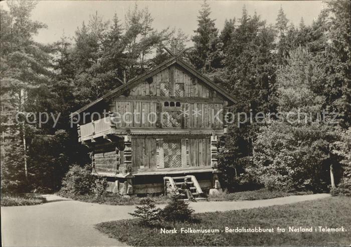 Telemarken Norsk Folkemuseum Berdalsstabburet fra Nesland