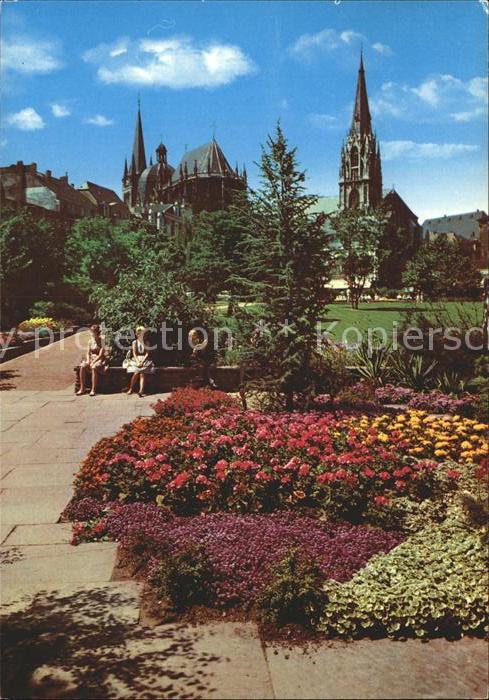 Aachen Elisengarten mit Dom
