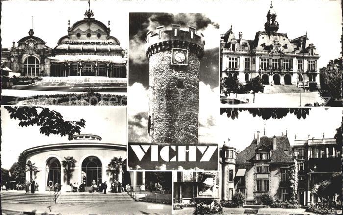 Vichy Allier Casino Hotel de Ville Tour de Horloge