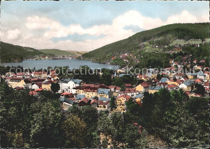 Gerardmer Vosges Fliegeraufnahme mit See