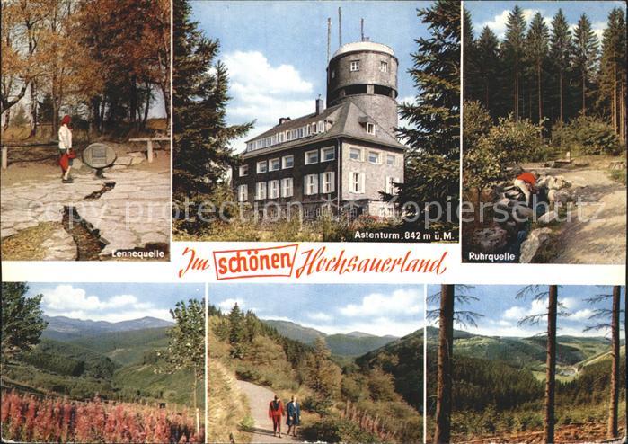 Winterberg Hochsauerland Lennequelle Astenturm Ruhrquelle