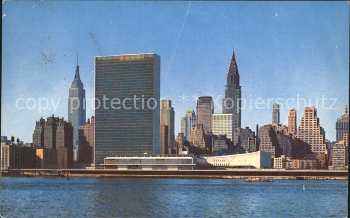 Manhattan New York Skyline from across the East River