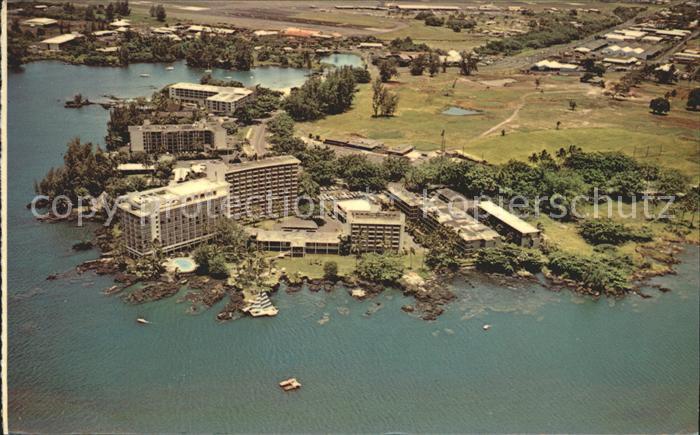 Hilo Banyan Drive Hotel Strip Air view