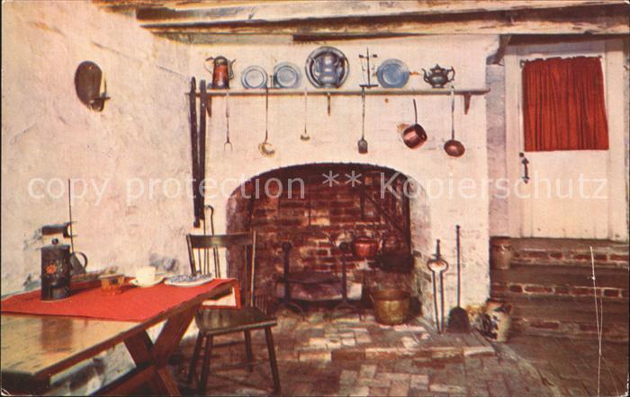 Philadelphia Pennsylvania Betsy Ross House Basement Kitchen