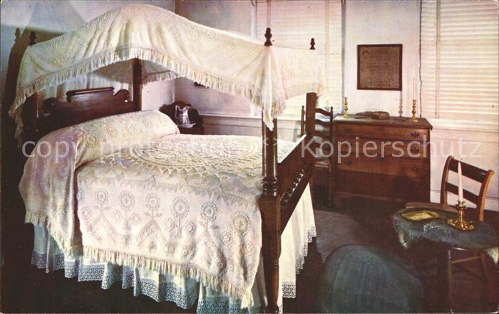Philadelphia Pennsylvania Betsy Ross House Bedroom