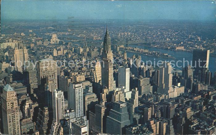 New York City Empire State Building Air view