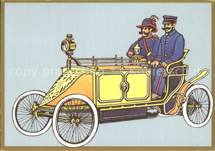 BERLIN CITY Motorpostwagen um 1900