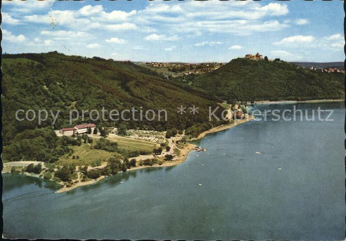 Waldeck Edersee Jugendherberge Fliegeraufnahme