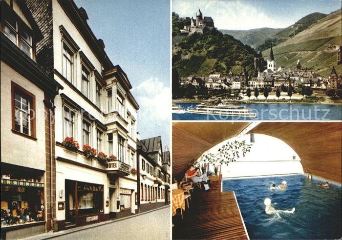 Bacharach Rhein Hotel Apostelhof Hallenbad Rheinpartie