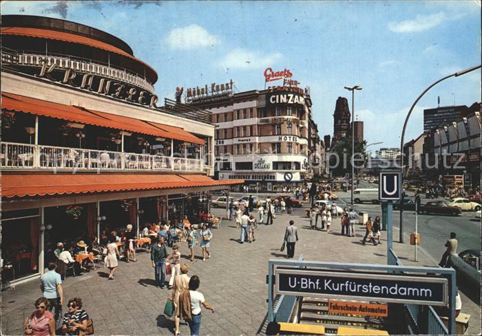 BERLIN CITY Kurfuerstendamm Cafe Kranzler Gedaechtniskirche