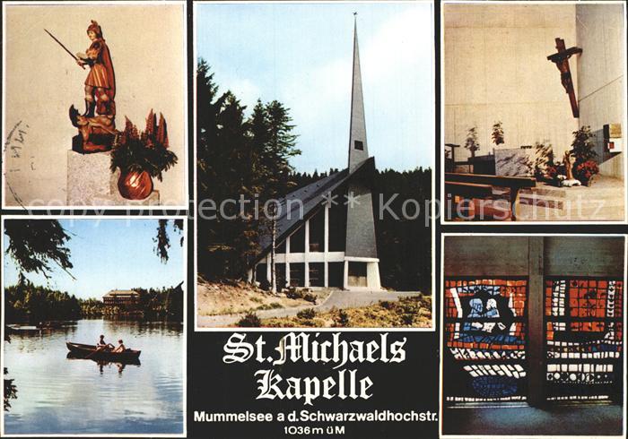 Mummelsee St Michaelskapelle Teilansichten Mummelseepartie