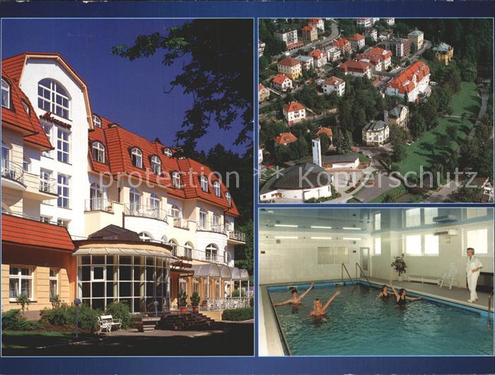 Luhacovice Sanatorium Miramare Fliegeraufnahme Hallenbad