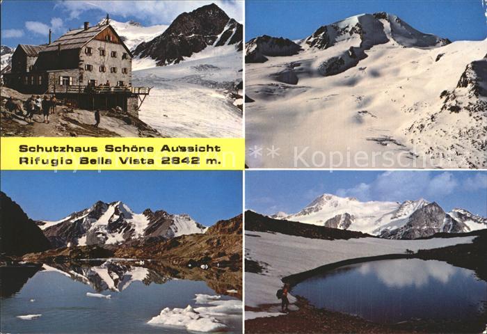 Schoene-Aussicht-Huette Schwarze Wand Weisskugel Gletschersee am Hochjoch Hinter