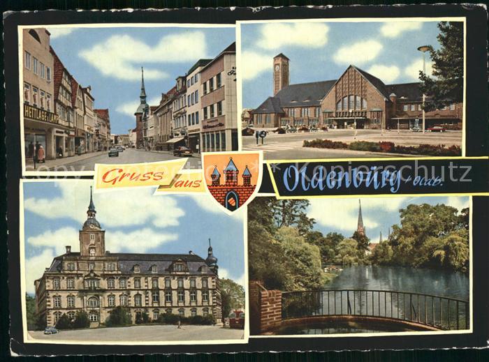 Oldenburg Niedersachsen Lange Strasse Hauptbahnhof Schloss Schlossgarten
