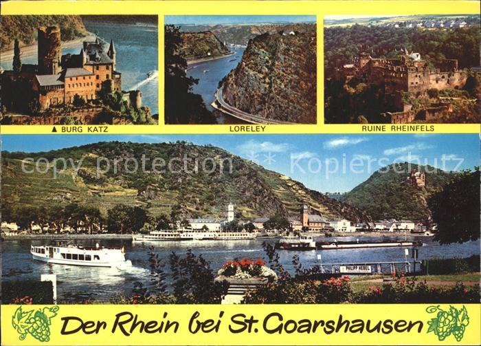 St Goarshausen Burg Katz Loreley Ruine Rheinfels